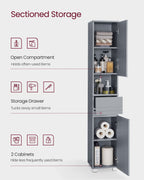 Bathroom cabinet - 30 × 30 × 170 cm - Mystical Gray