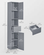 Bathroom cabinet - 30 × 30 × 170 cm - Mystical Gray