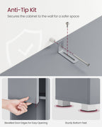 Bathroom cabinet - 30 × 30 × 170 cm - Mystical Gray