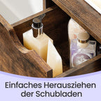 Bathroom furniture, storage cupboard, with 3 drawers