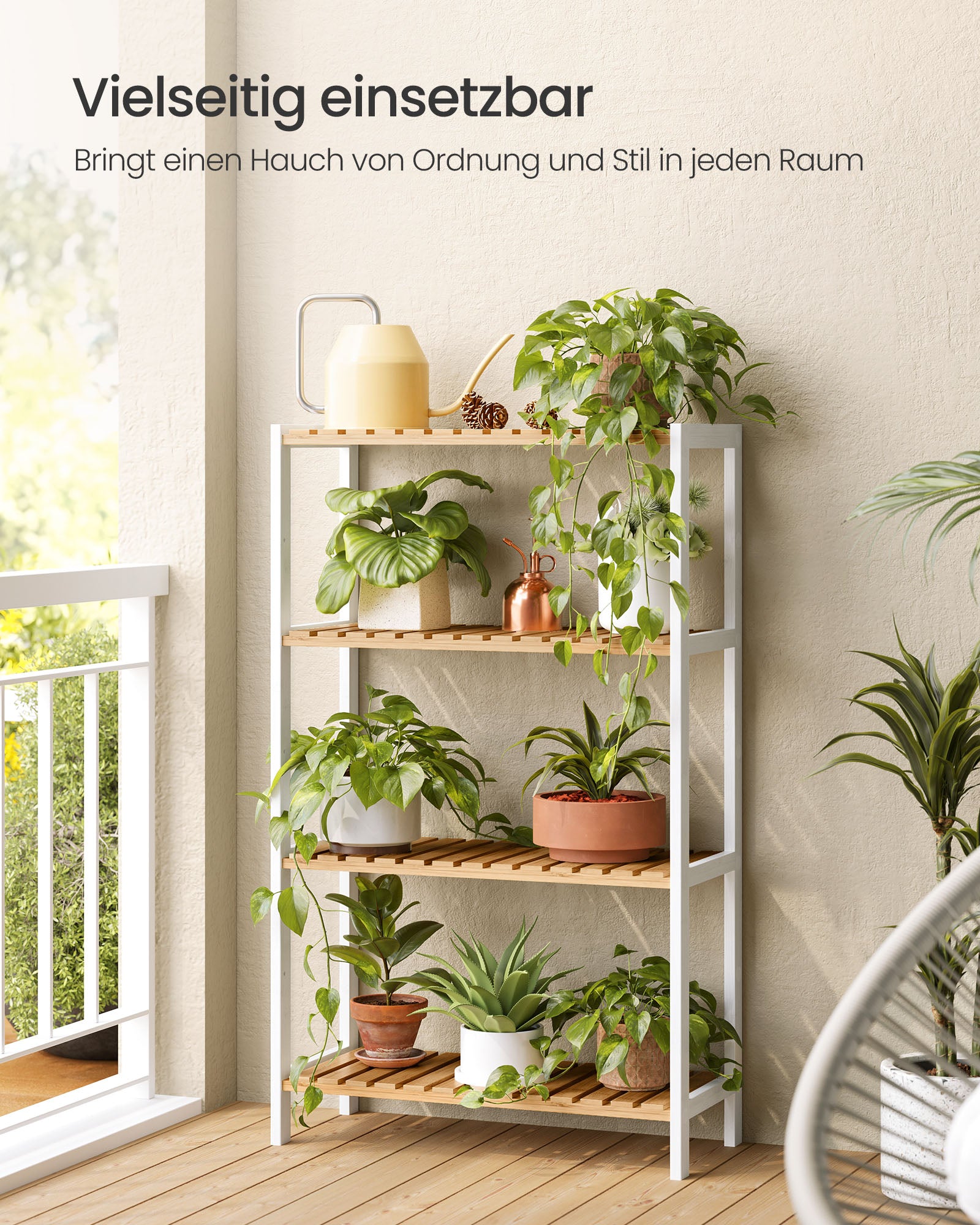 Bamboo Bamboo 26 x 60 x 100 cm white-natural color