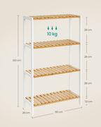 Bamboo Bamboo 26 x 60 x 100 cm white-natural color
