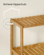 Bamboo plank with six levels