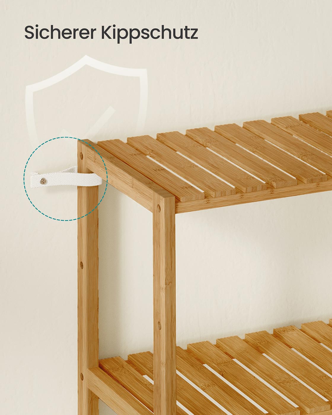 Bamboo plank with six levels