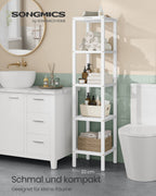 Bathroom shelf - narrow - with 5 levels - Wolkwit