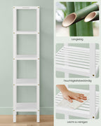 Bathroom shelf - narrow - with 5 levels - Wolkwit