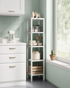 Bathroom shelf - narrow - with 5 levels - Wolkwit