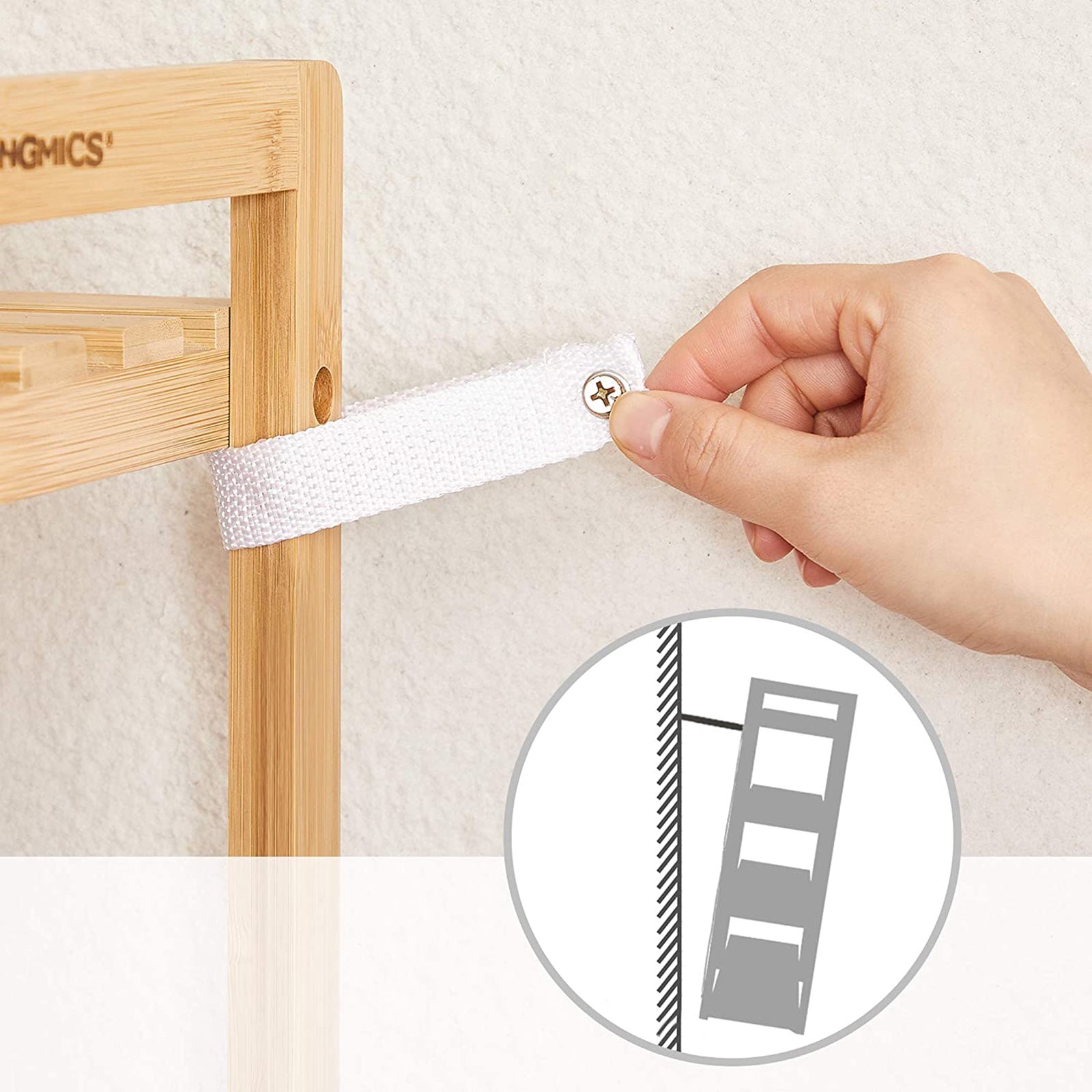 Bathroom rack - Wall rack - Wooden Bathroom Shelf - Bathroom Furniture