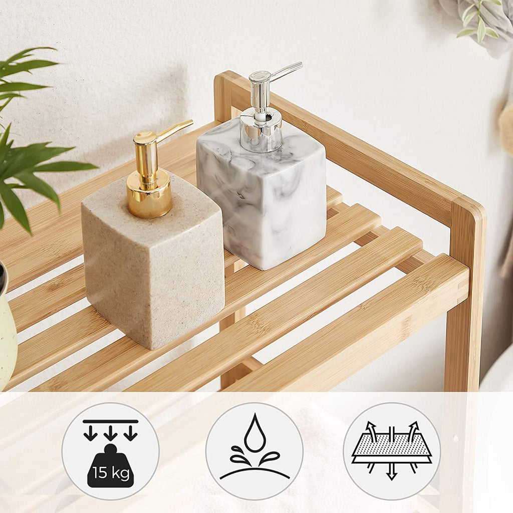 Bathroom rack - Wall rack - Wooden Bathroom Shelf - Bathroom Furniture