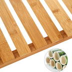 Shoe rack - bamboo shoe shelf - also as a plant rack or bathroom rack - white