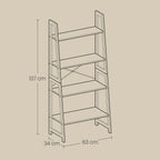 Bookcase with bamboo frame