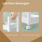 Trolley, bathroom shelf, nisplank bamboo