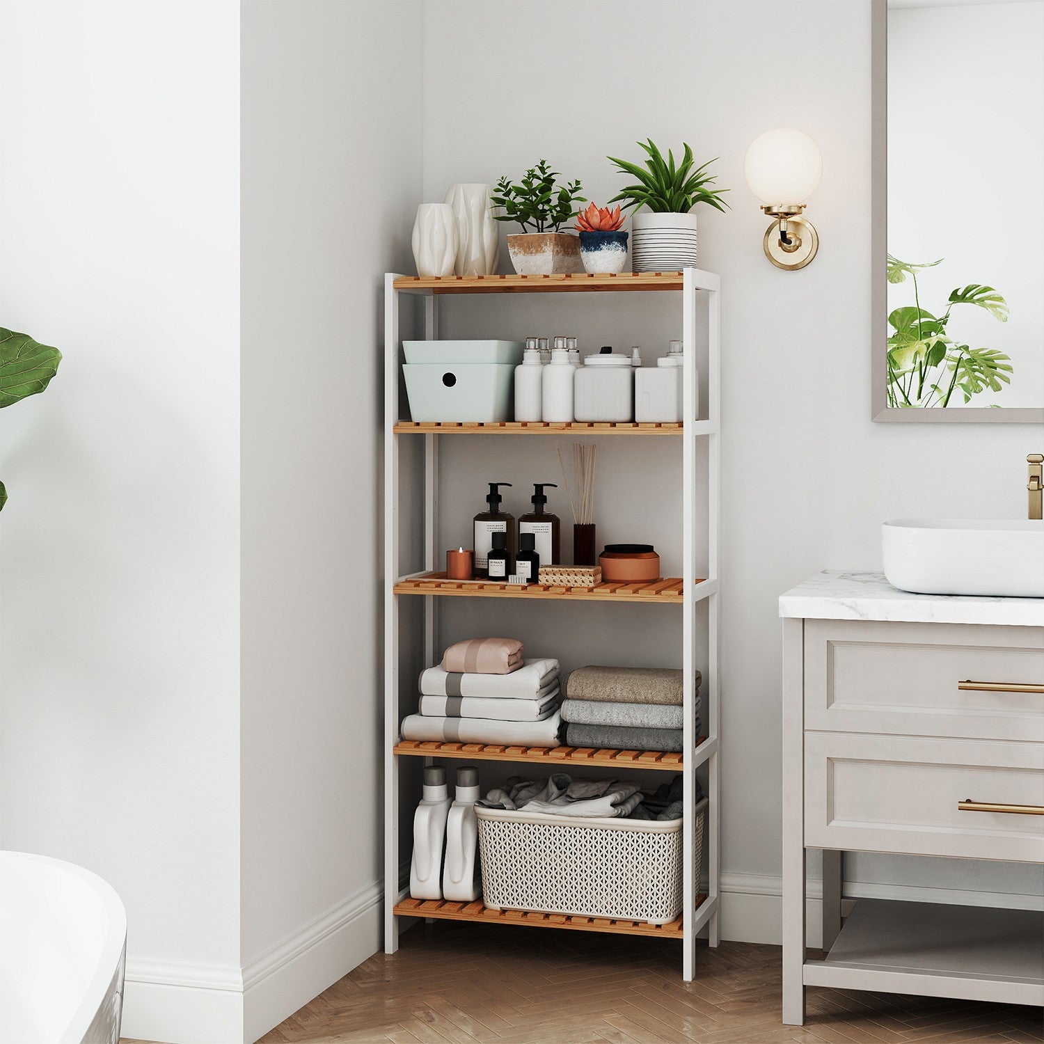 Bathroom shelf, bathroom shelf, kitchen shelf