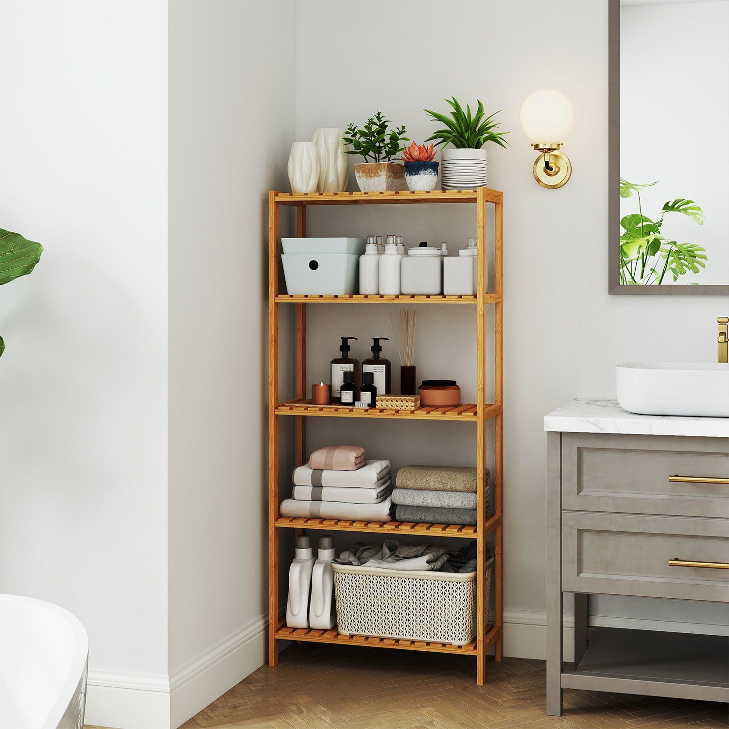 Bathroom shelf, bathroom shelf, kitchen shelf
