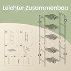 Bathroom board 5 levels, narrow shelf standing, multifunctional storage rack