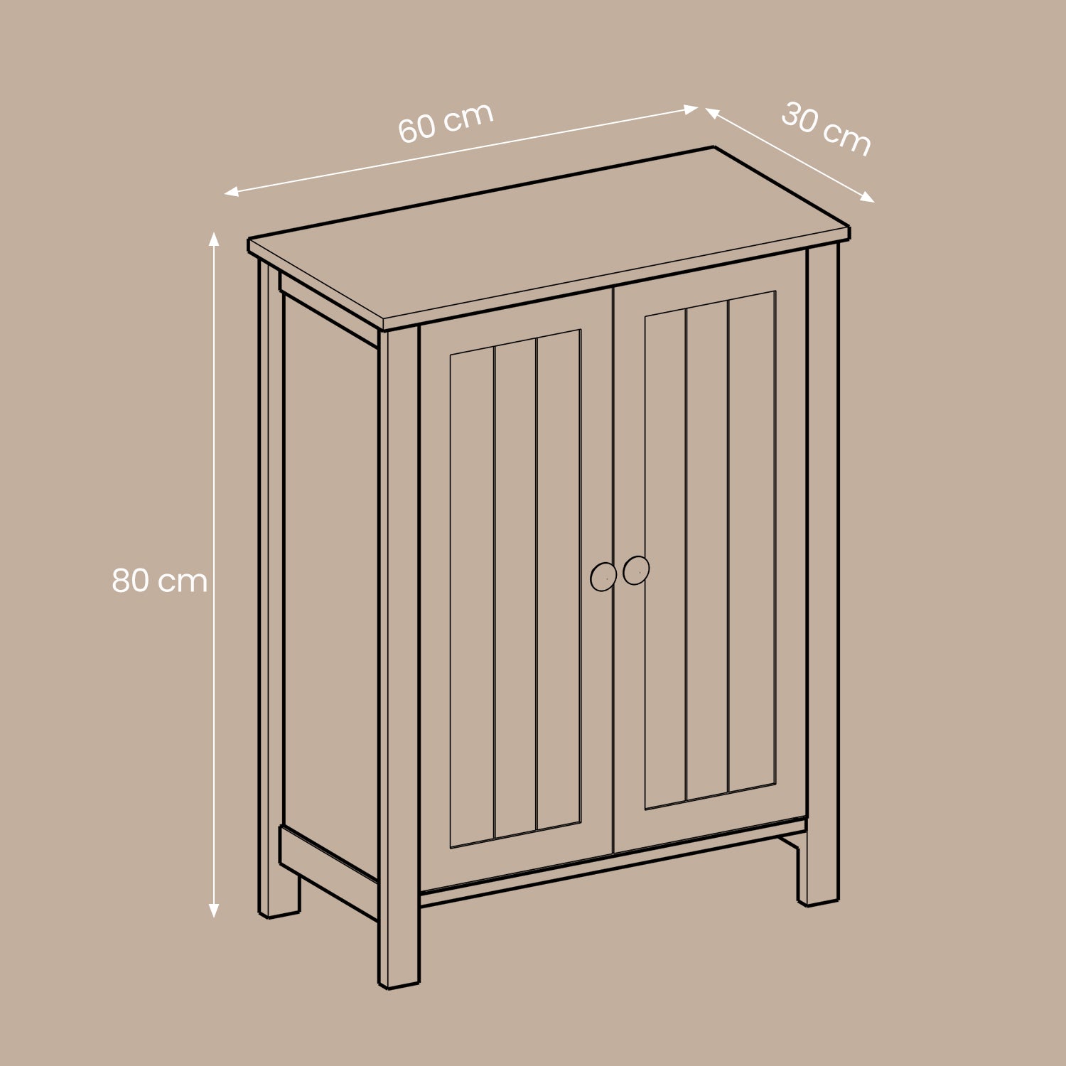 Bathroom furniture, detached bathroom cabinet, storage cupboard