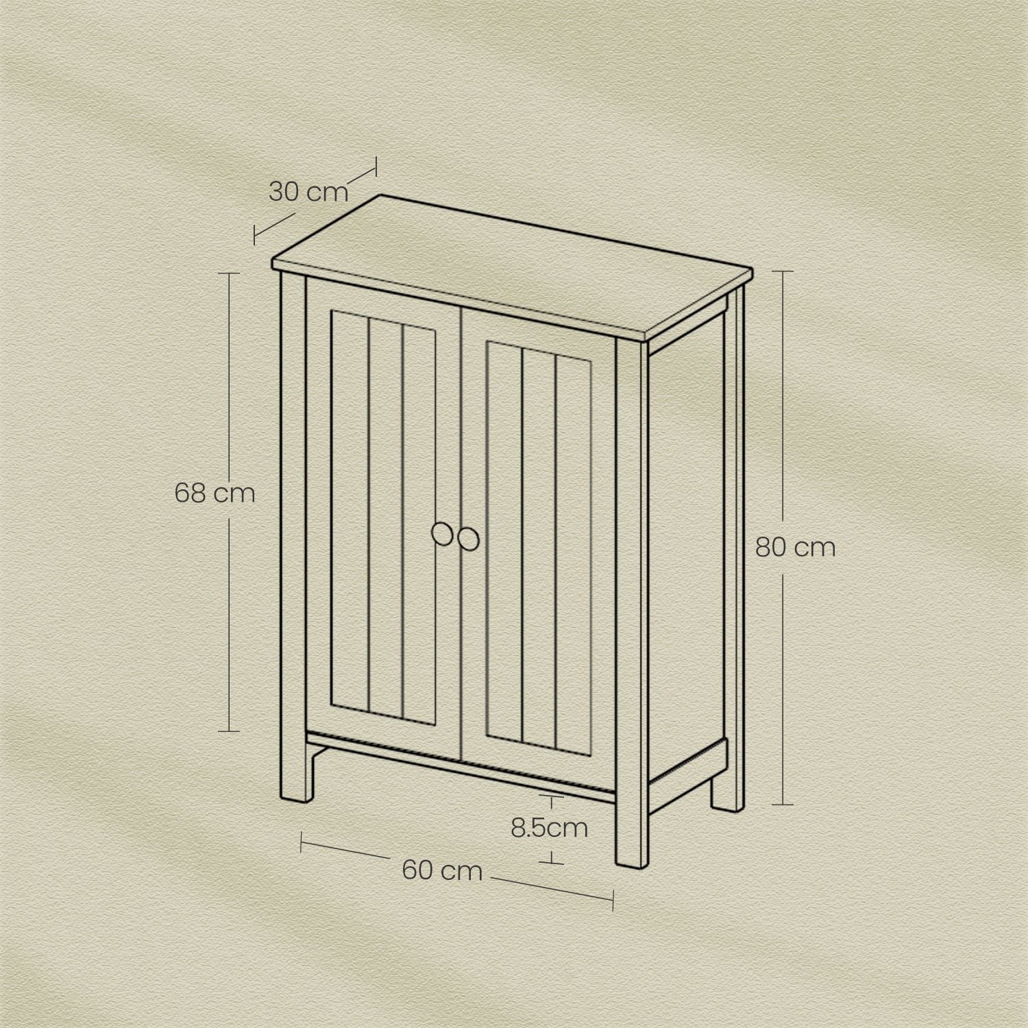 Bathroom furniture, detached bathroom cabinet, storage cupboard