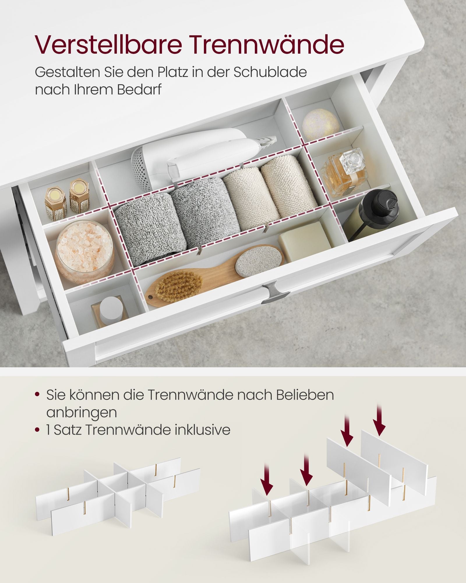 Bathroom furniture - With adjustable distributors - Wolkwit