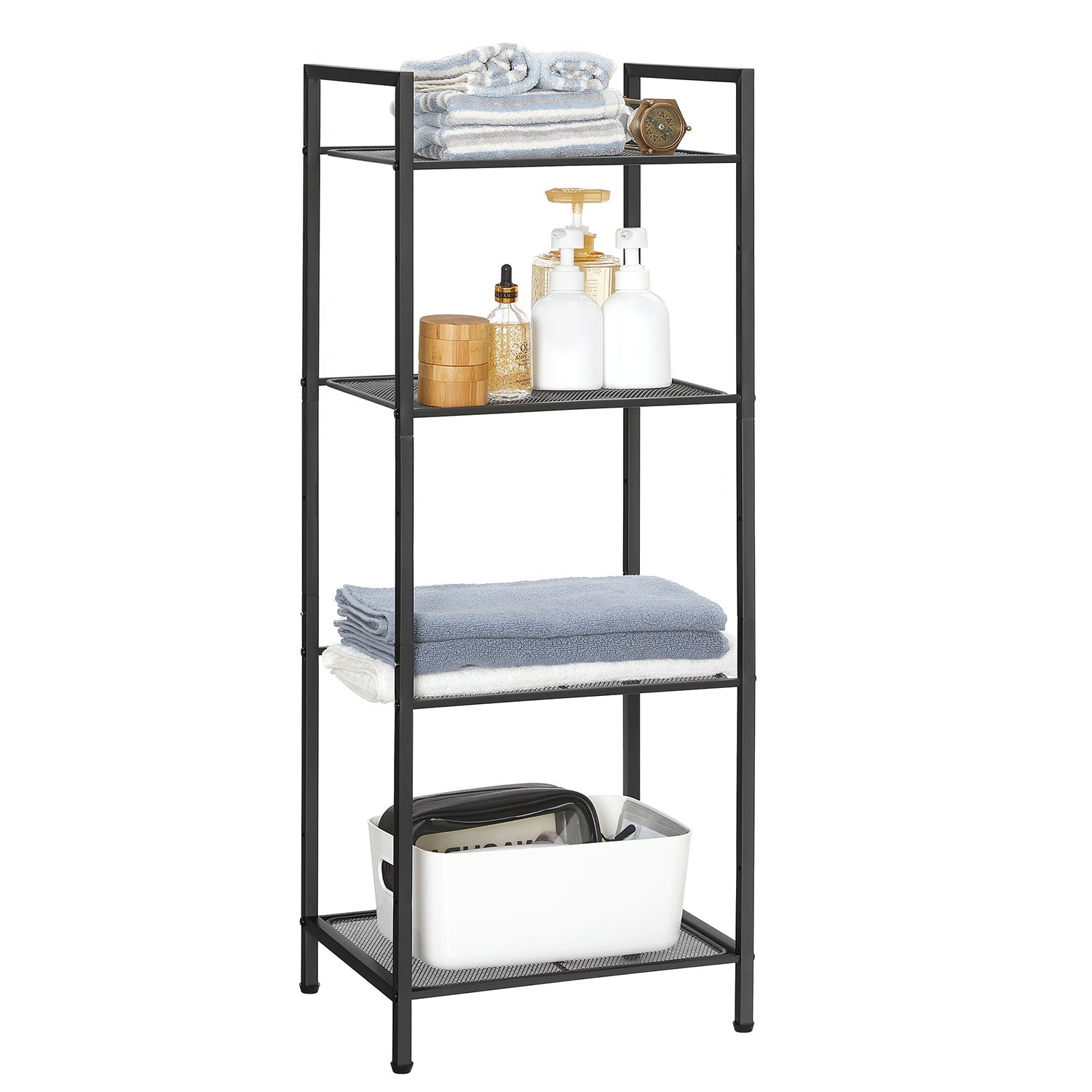 Bathroom rack - Standing rack - Plant rack - Bathroom cabinet - Black