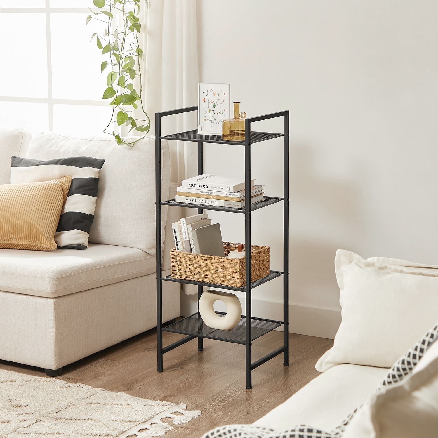 Bathroom rack - Standing rack - Plant rack - Bathroom cabinet - Black