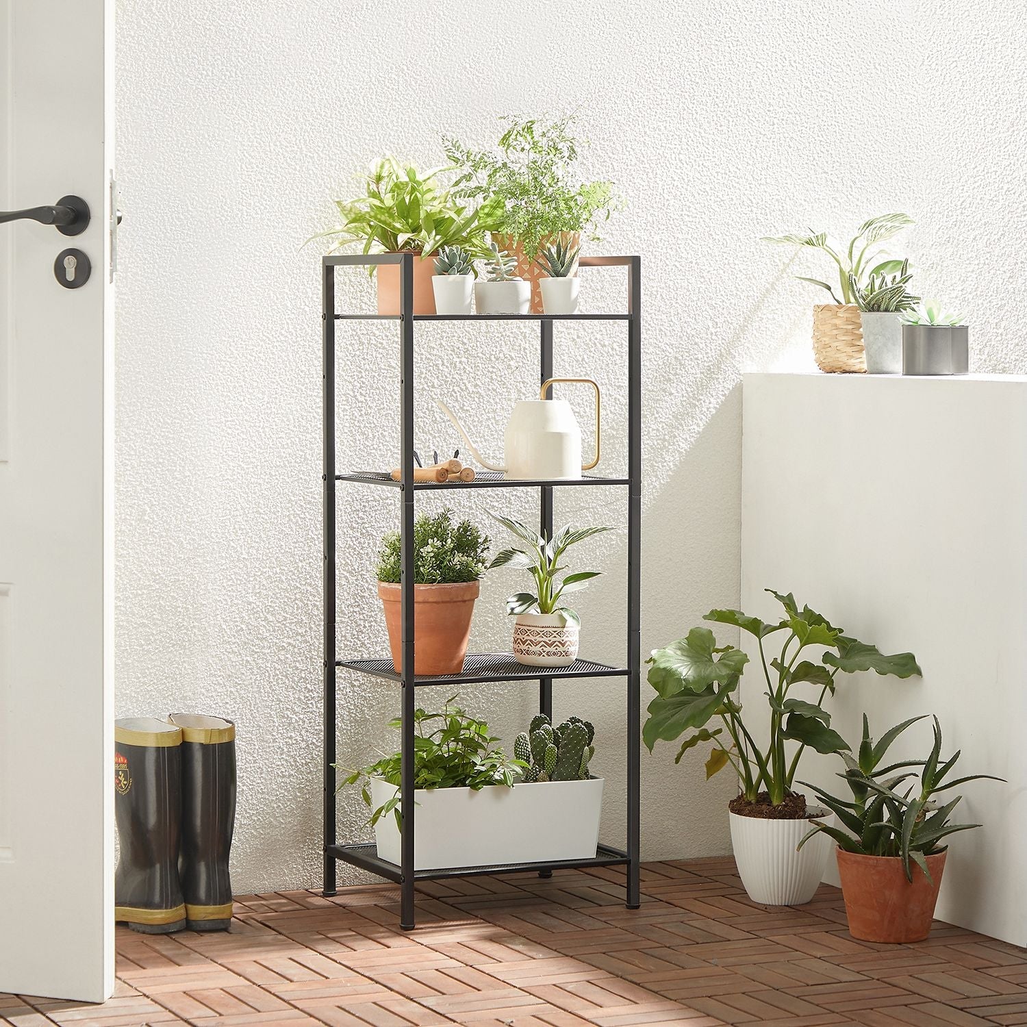 Bathroom rack - Standing rack - Plant rack - Bathroom cabinet - Black