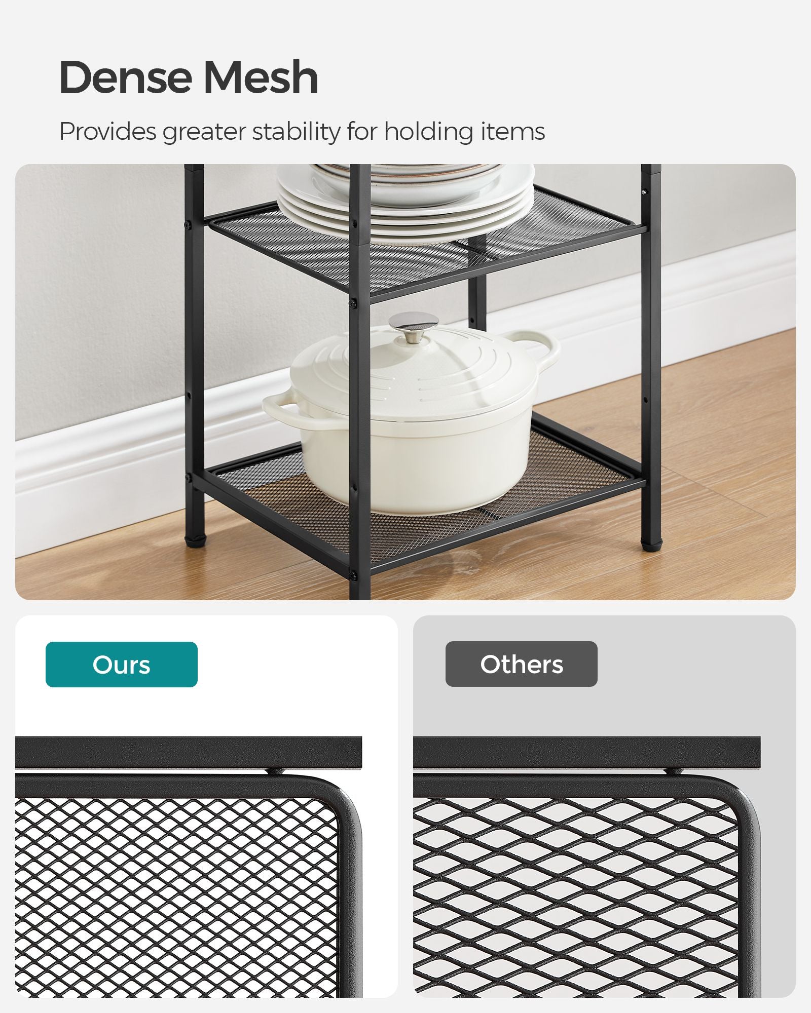 Bathroom shelf - with adjustable shelves - metal