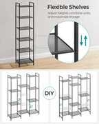 Bathroom shelf - with adjustable shelves - metal