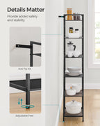 Bathroom shelf - with adjustable shelves - metal