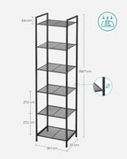 Bathroom shelf - with adjustable shelves - metal