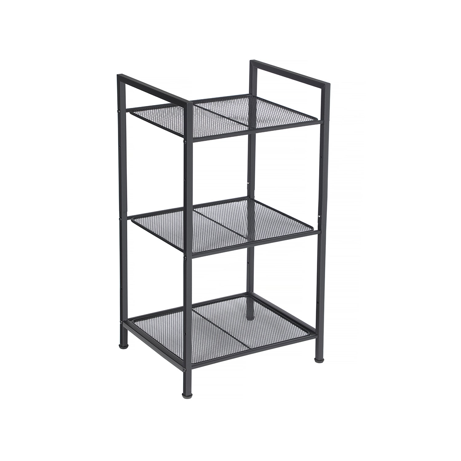 Side table - Bathroom rack - Bathroom shelf - Kitchen shelf - Black