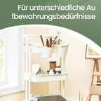 3-layer trolley, serving wagon, kitchen wagon with handle