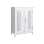 Bathroom furniture - Storage cupboard - 2 doors - 2 adjustable shelves - White