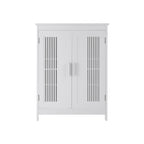 Bathroom furniture - Storage cupboard - 2 doors - 2 adjustable shelves - White