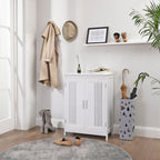Bathroom furniture - Storage cupboard - 2 doors - 2 adjustable shelves - White
