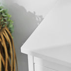 Bathroom furniture - Storage cupboard - 2 doors - 2 adjustable shelves - White