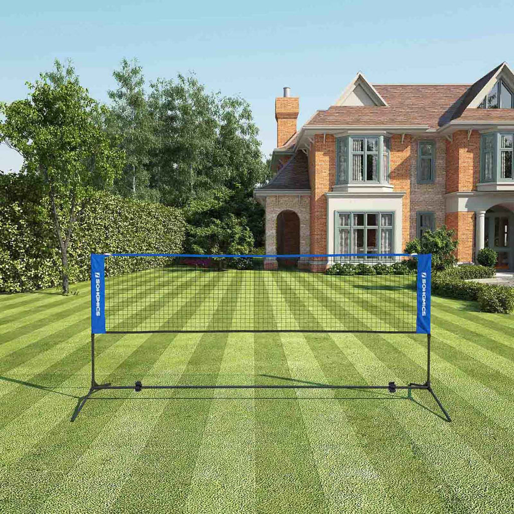 BadmintonNet - Adjustable tennis network - 3 meters - Blue
