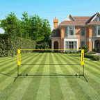 BadmintonNet - adjustable tennis network - Including standard and carrier bag - Yellow/Black