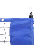 BadmintonNet - adjustable tennis network with iron frame and bag - blue