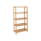 Bathroom board - 5 shelves - bamboo - natural