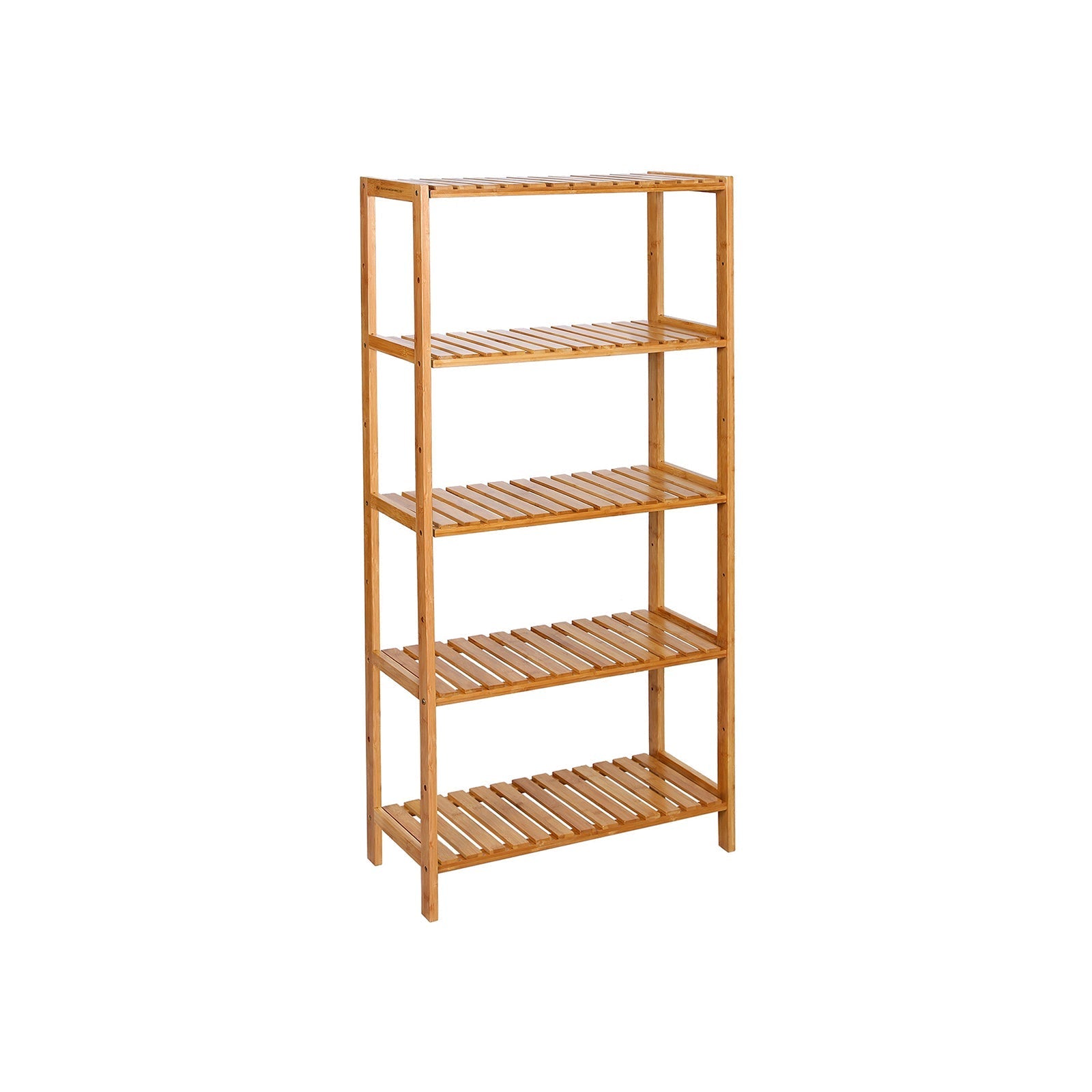 Bathroom board - 5 shelves - bamboo - natural