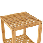 Bathroom rack - Bamboo - 5 floors - 33 x 33 x 146 cm - narrow