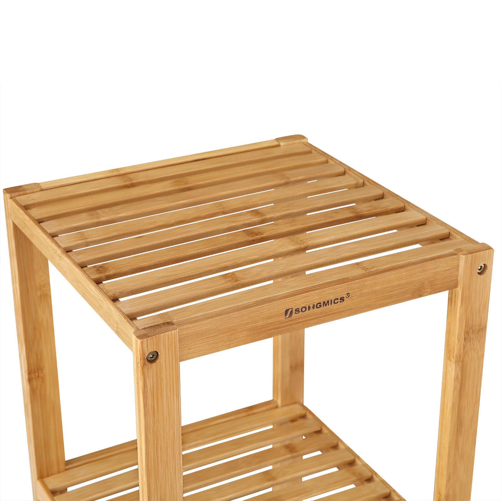 Bathroom rack - Bamboo - 5 floors - 33 x 33 x 146 cm - narrow