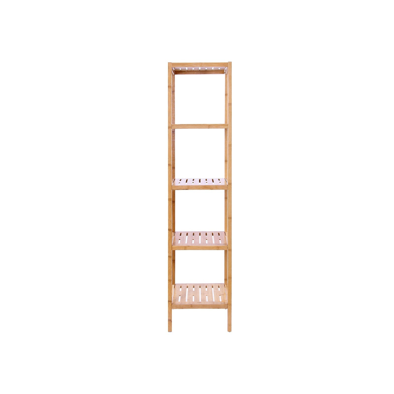 Bathroom rack - Bamboo - 5 floors - 33 x 33 x 146 cm - narrow