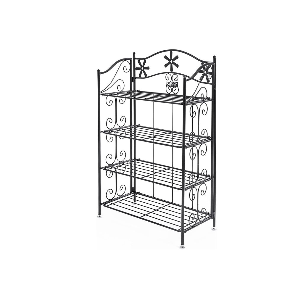 Bathroom rack - With 4 levels - Standing - Black