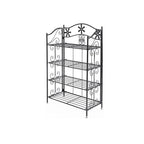 Bathroom rack - With 4 levels - Standing - Black