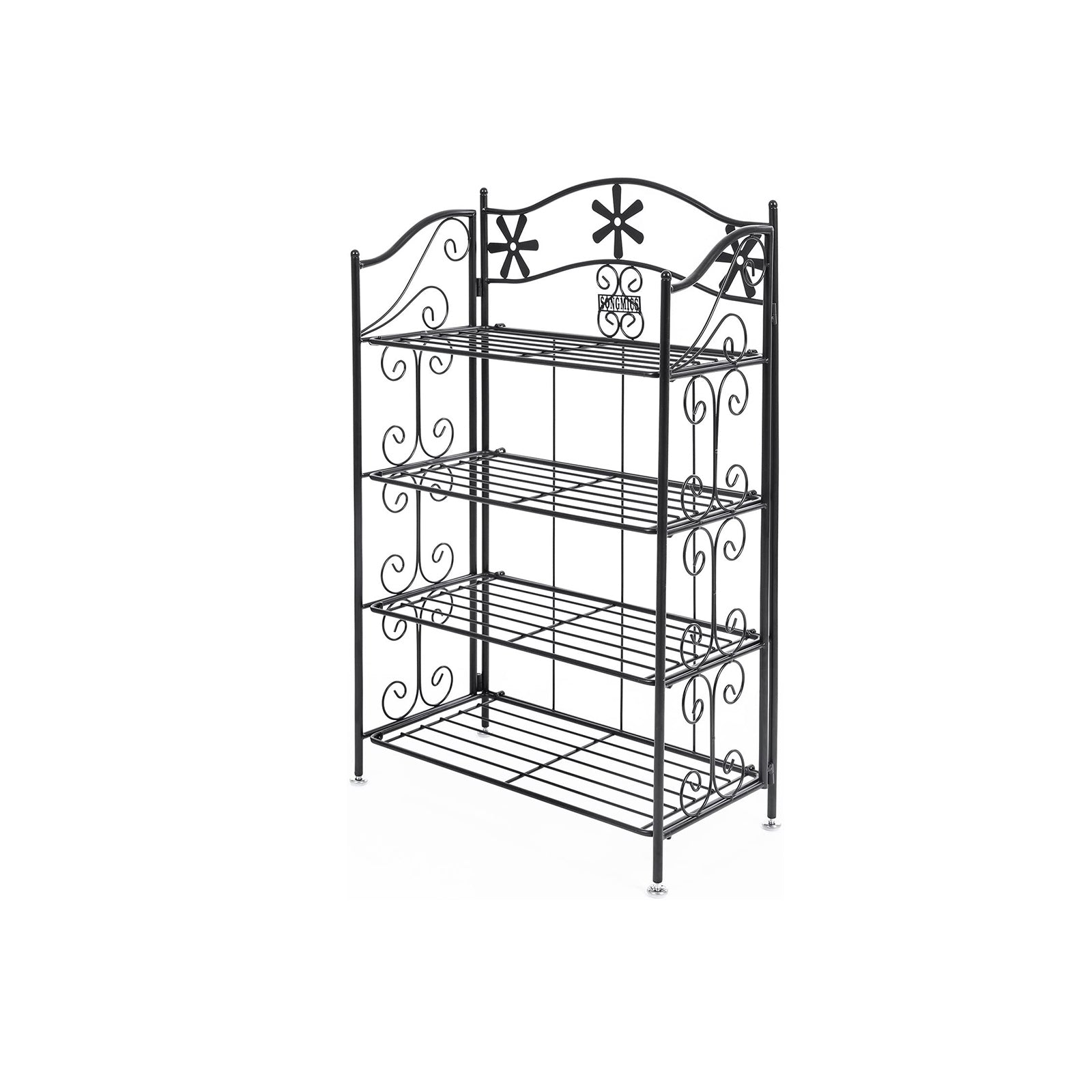 Bathroom rack - With 4 levels - Standing - Black