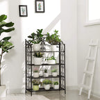 Bathroom rack - With 4 levels - Standing - Black