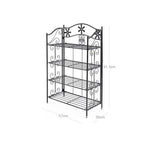 Bathroom rack - With 4 levels - Standing - Black