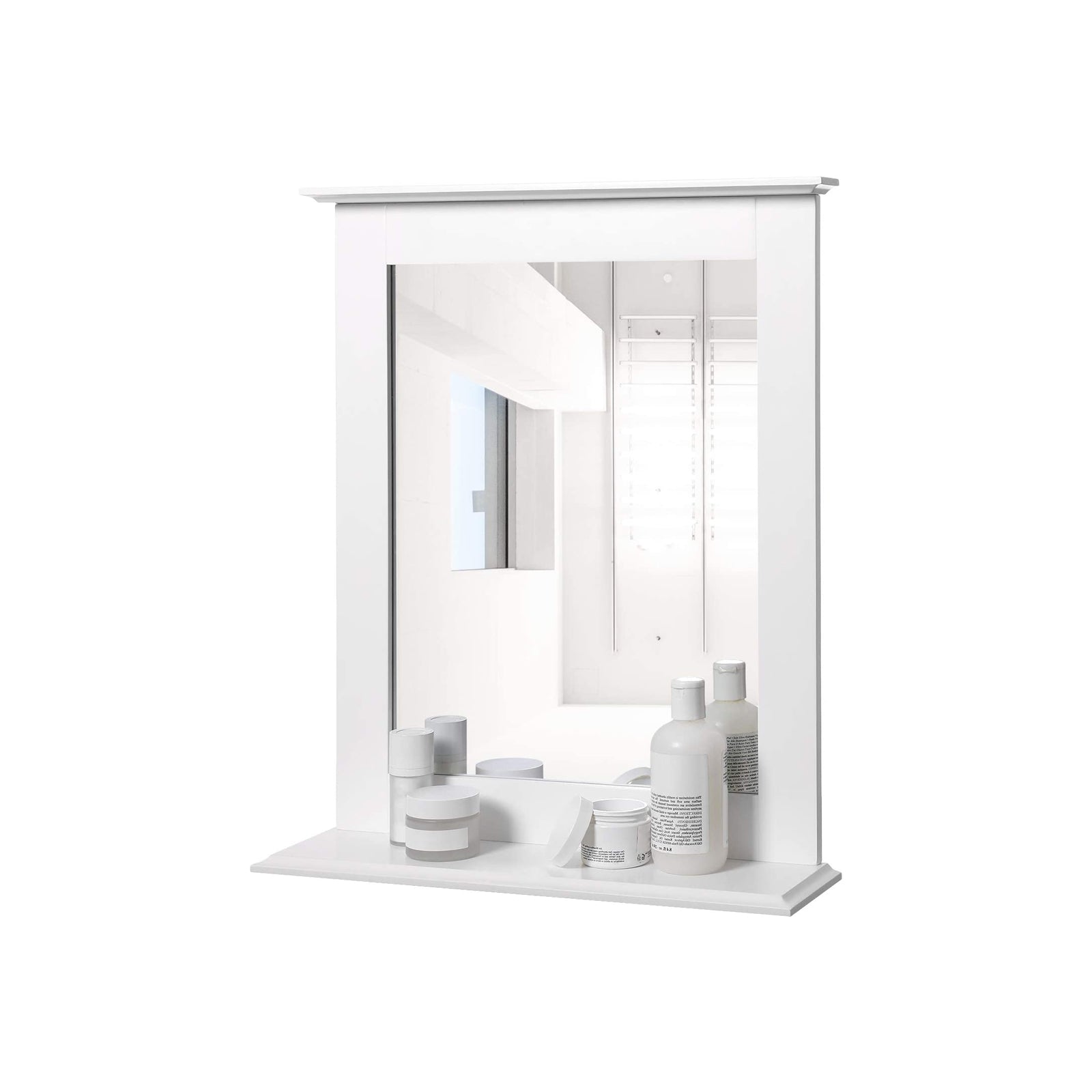 Bathroom mirror - With Plank