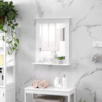 Bathroom mirror - With Plank